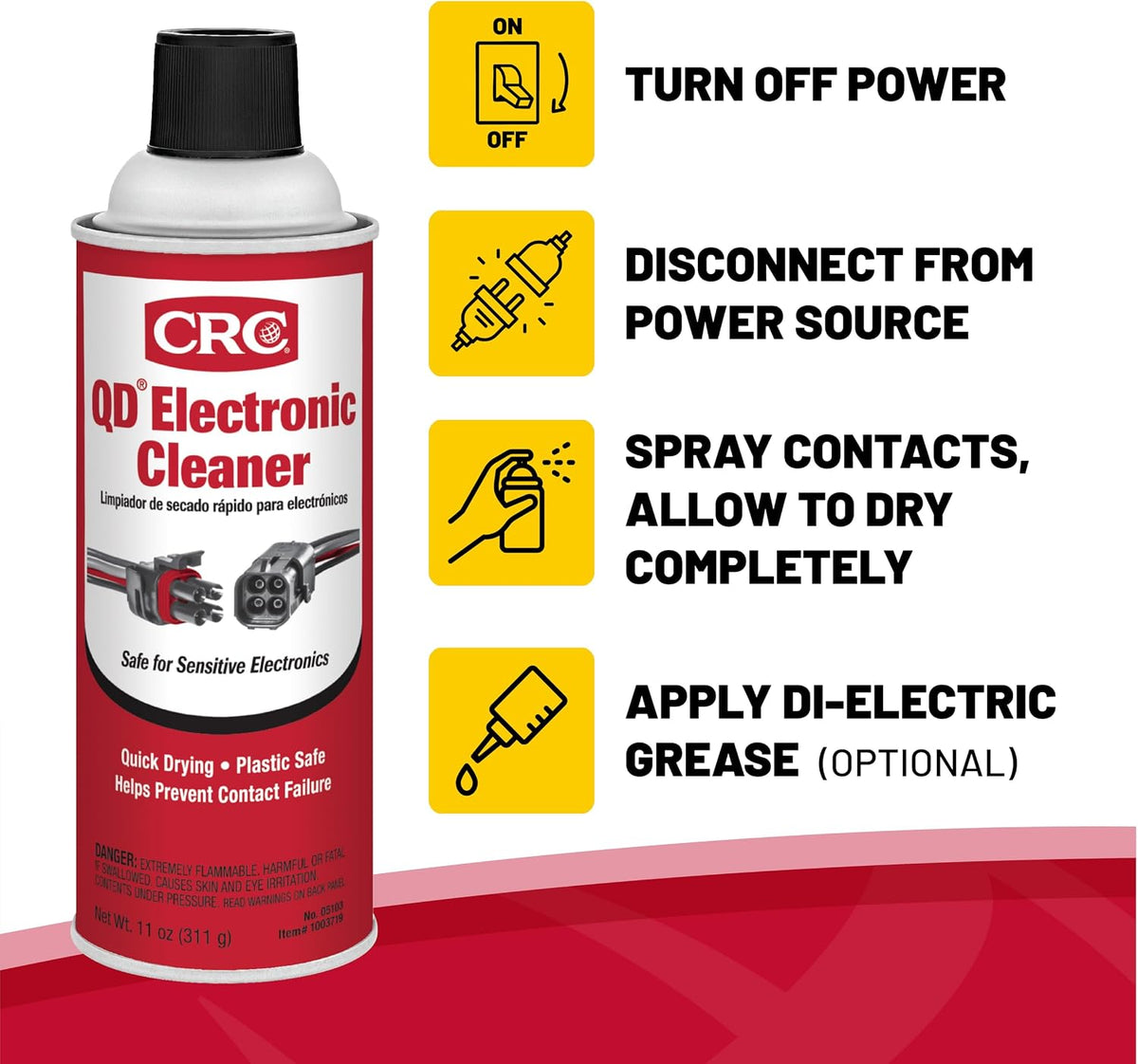 CRC 05103 QD Electronic Cleaner -11 Wt Oz Jansha Store