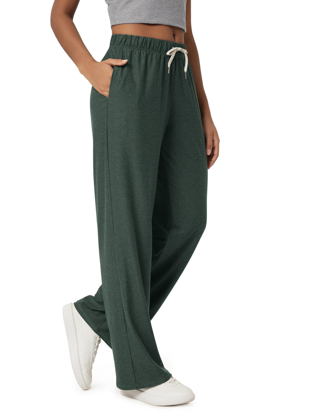 ODODOS Women's Straight Leg Pants Ultra Soft odSTRATUM Tech Relaxed Casual Pajama Lounge Pants with Pockets-27/29/31 Inseam Jansha Store