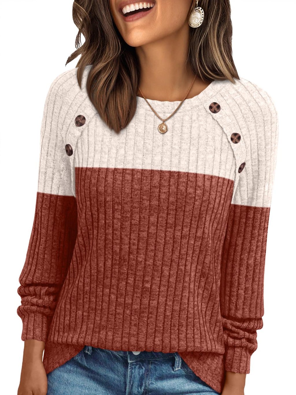 AUTOMET Womens Long Sleeve Shirts Fall Sweaters Business Casual Tops Blouse Jansha Store