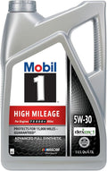 Mobil 1 High Mileage Full Synthetic Motor Oil 5W-30, 5 Quart Jansha Store