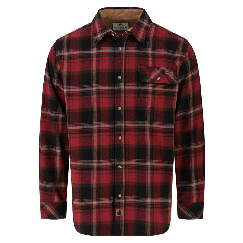 Legendary Whitetails Mens Flannel Long Sleeve Button Down 100% Cotton Shirt Jansha Store