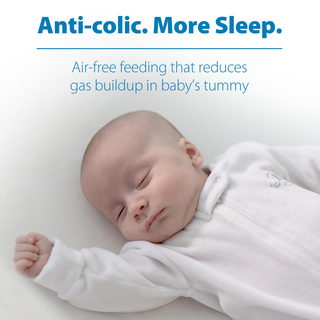Dr. Brown's Anti-Colic Options+ Narrow Glass Baby Bottle, 8 oz/250 mL, with Level 1 Slow Flow Nipple, BPA-Free, 0m+, 1 Pack Jansha Store