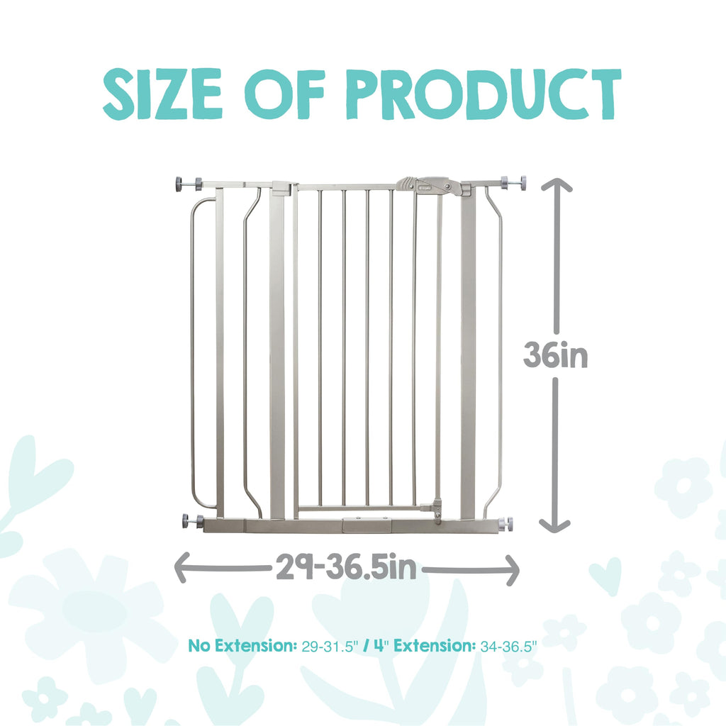 Regalo Safety 29"-38.5" Easy Step Baby Gate, Bottom of Stairs & Doorways Jansha Store