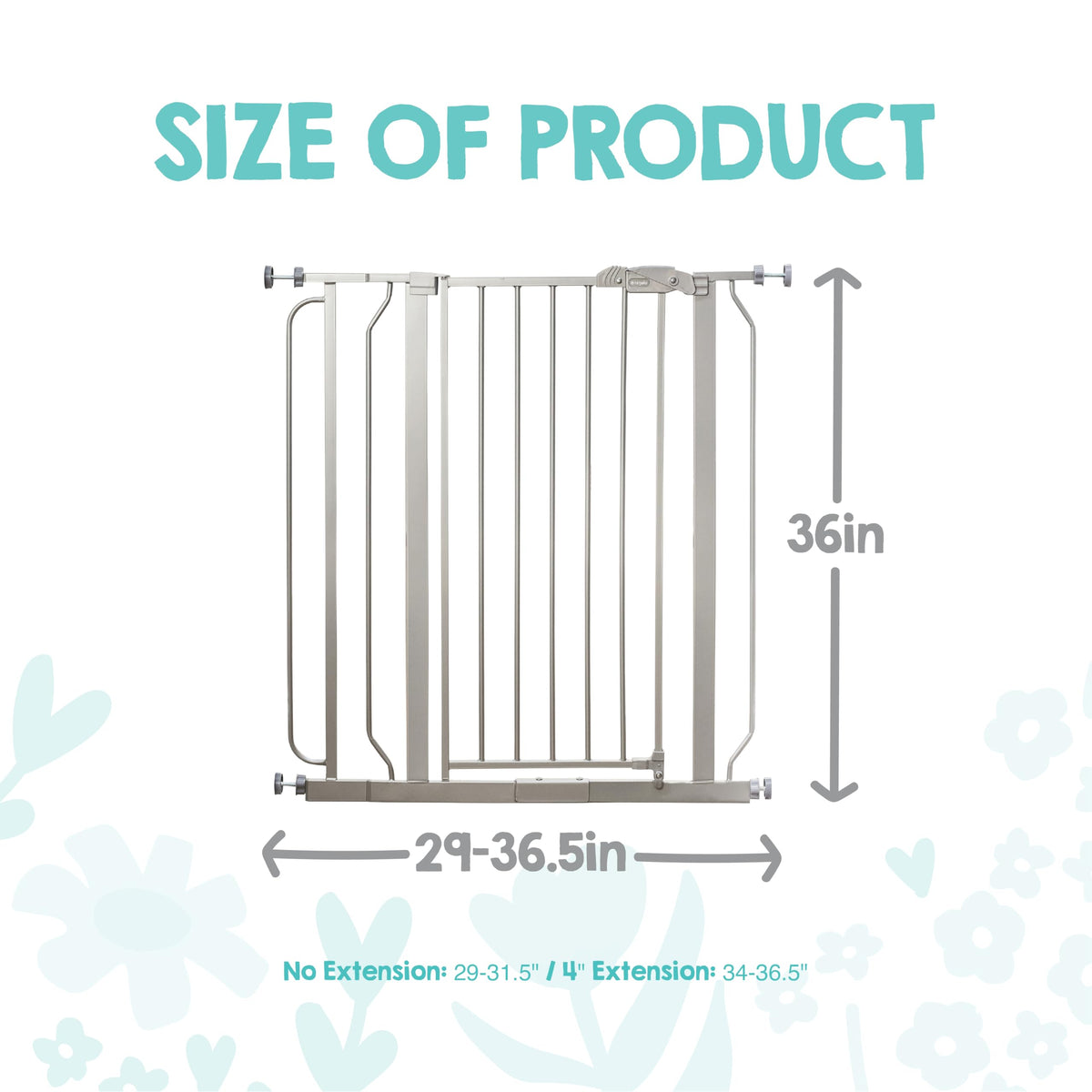 Regalo Safety 29"-38.5" Easy Step Baby Gate, Bottom of Stairs & Doorways Jansha Store