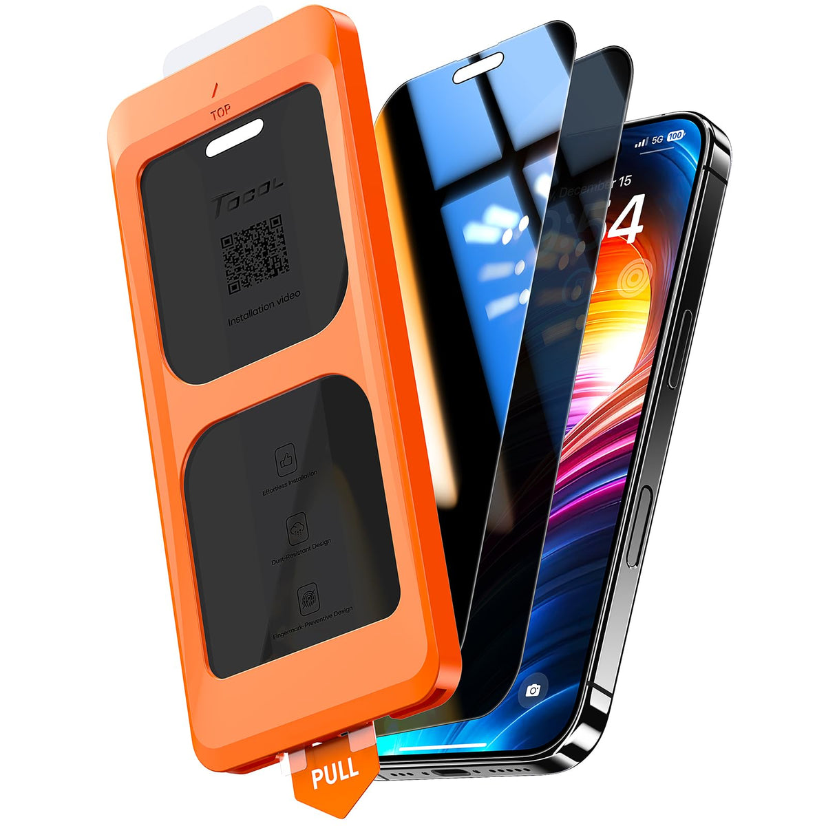 TOCOL for iPhone 17 Pro Max Screen Protector, Easy Installation Jansha Store