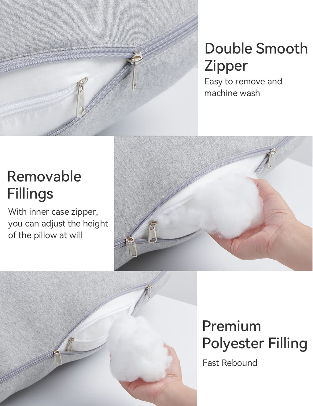 Momcozy Pregnancy Pillow for Sleeping - U Shaped Full Body Maternity Pillow Jansha Store