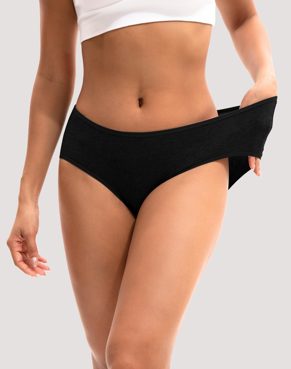 INNERSY Womens Underwear Cotton Hipster Panties Regular & Plus Size 6-Pack Jansha Store