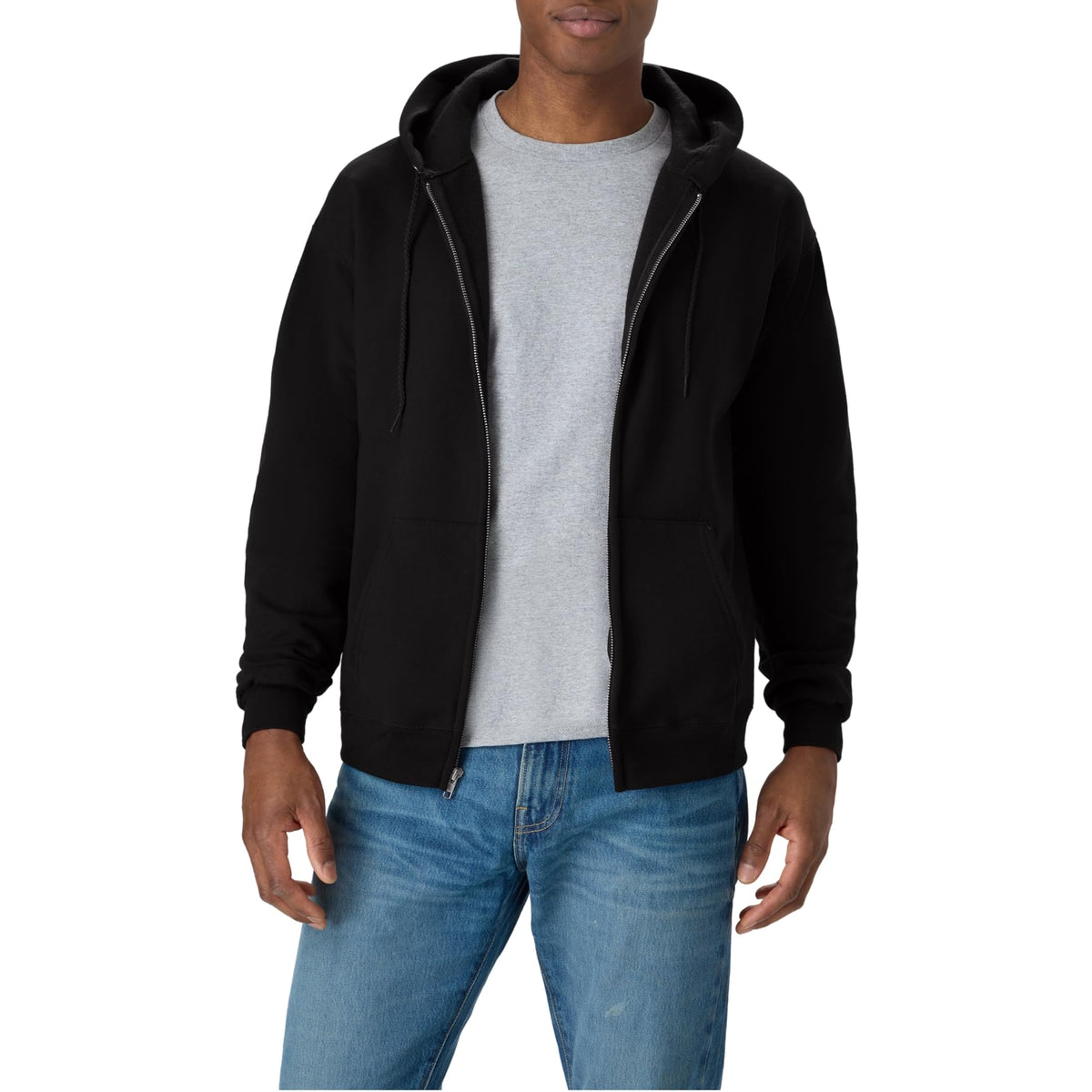Hanes Men's Zip-up Hoodie, Ecosmart Fleece Full-zip Hoodie for Men, Hooded Sweatshirt Jansha Store