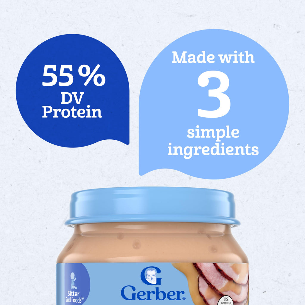 Gerber Stage 2 Chicken and Gravy Baby Food, 2.5 Oz, 10 Pack Jansha Store