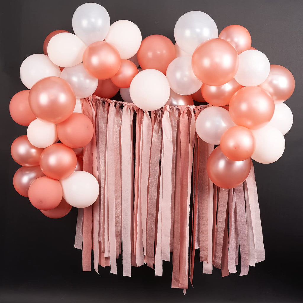 PartyWoo Pastel Crepe Paper Streamers 6 Rolls 492 FT Streamers Jansha Store