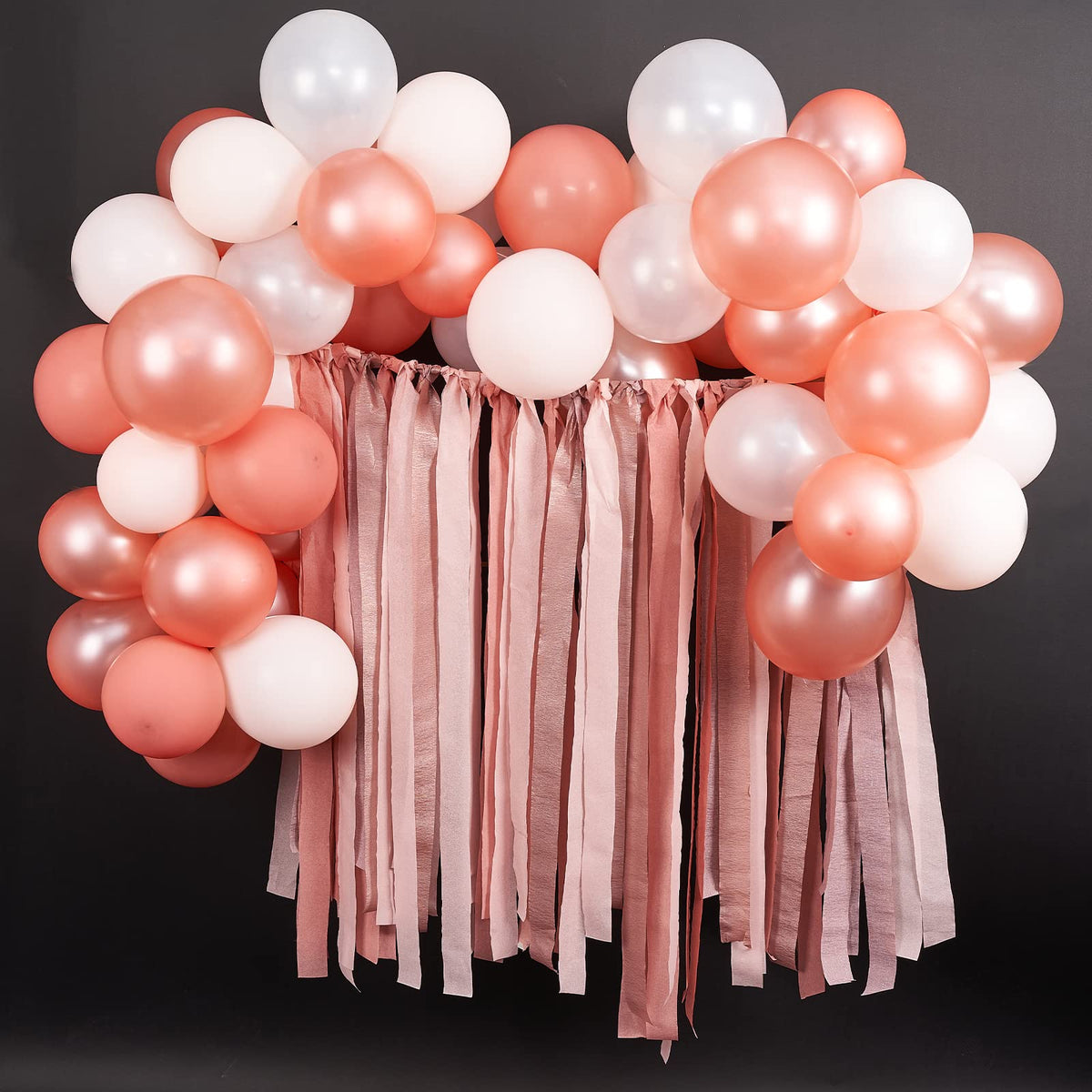 PartyWoo Pastel Crepe Paper Streamers 6 Rolls 492 FT Streamers Jansha Store