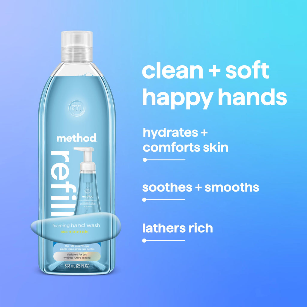 method Foaming Hand Wash, Waterfall, 10 fl oz, 3 pack Jansha Store