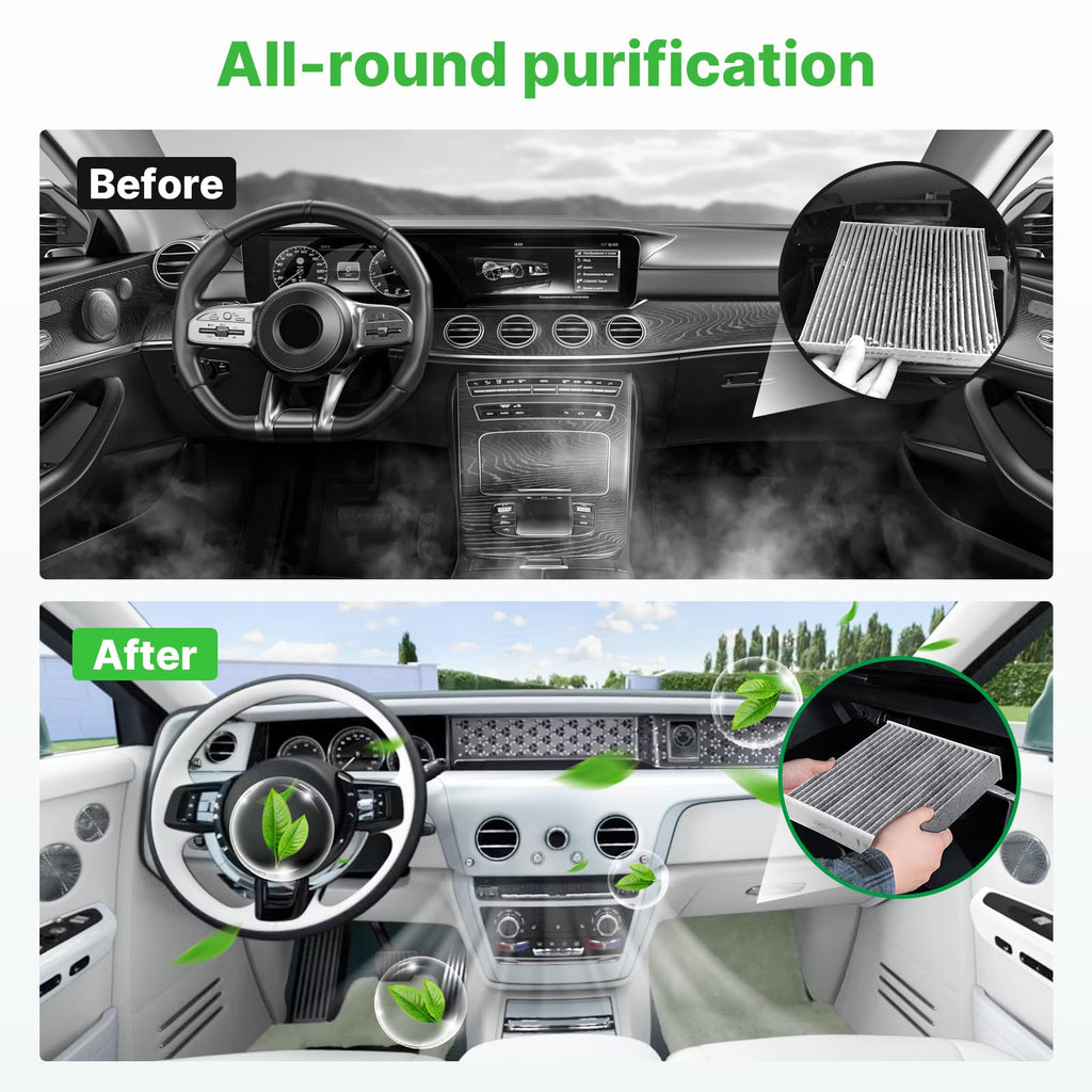 Not for Hybrid, Engine+Cabin Air Filter Fit 2015-2019 Sonata 2.4L (Gas) Jansha Store