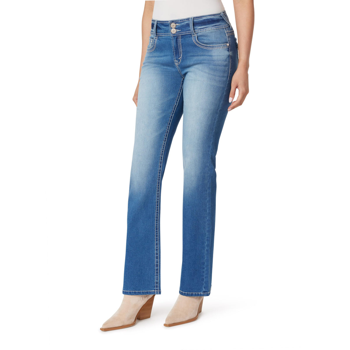 WallFlower Luscious Curvy Bootcut Jeans for Women, Sizes 0-24 Jansha Store