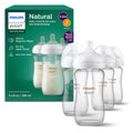 Philips Avent Natural Glass Baby Bottles, Medium Flow, 8 oz, BPA-Free Jansha Store