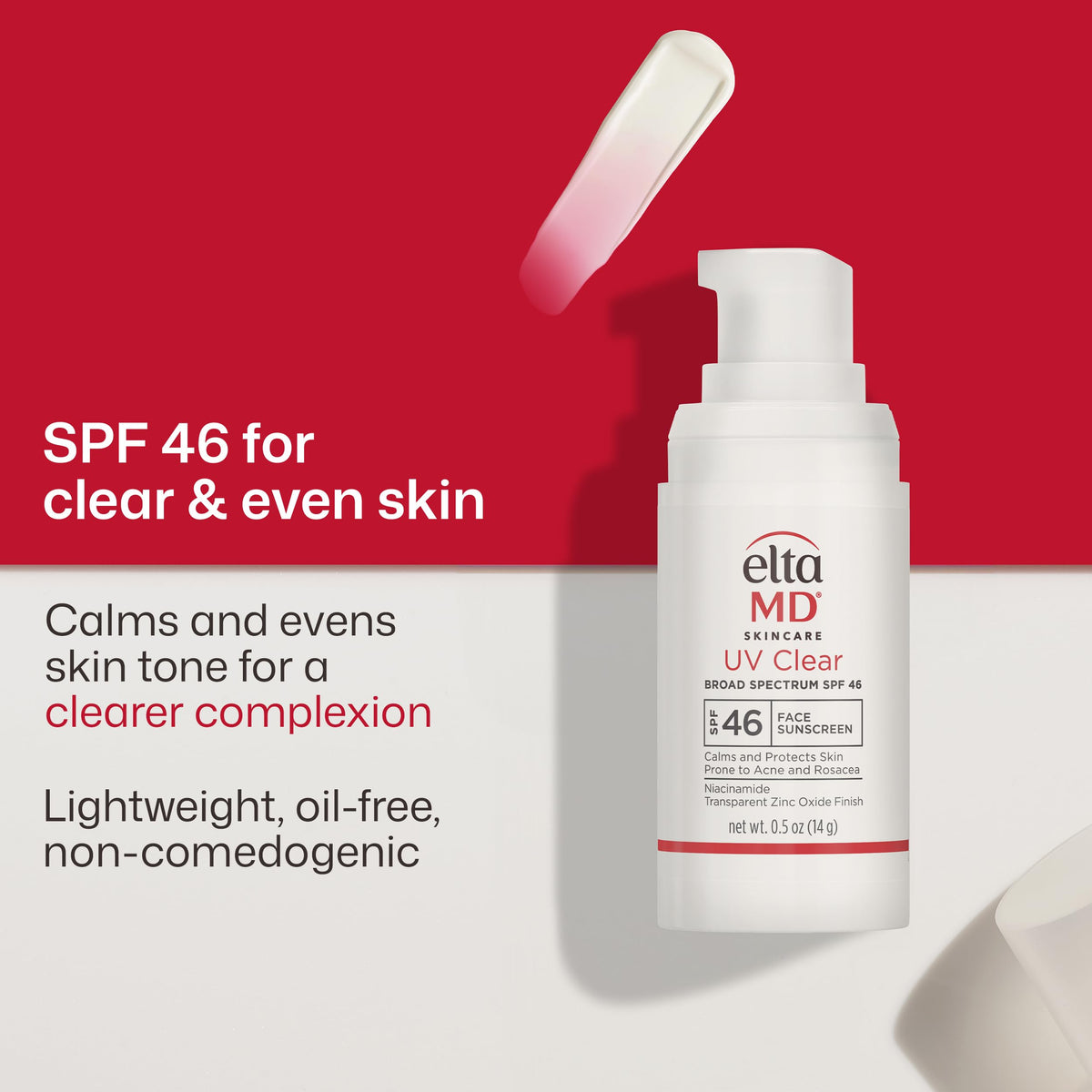 EltaMD UV Clear Face Sunscreen with Zinc Oxide, Oil-Free, SPF 46 and SPF 50 Jansha Store
