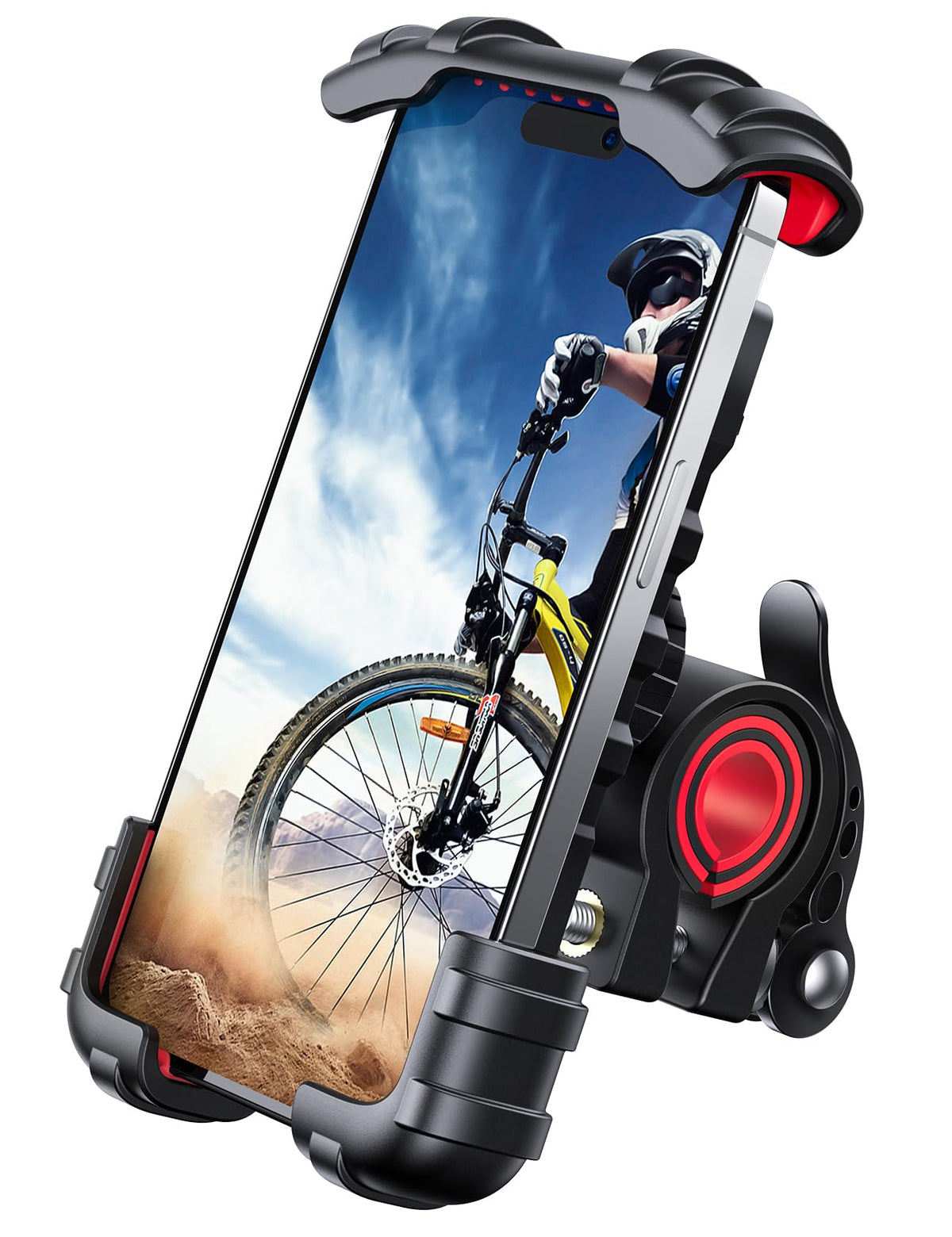 Lamicall Bike Phone Holder Motorcycle Mount - One-Hand Operation, Lockable Jansha Store