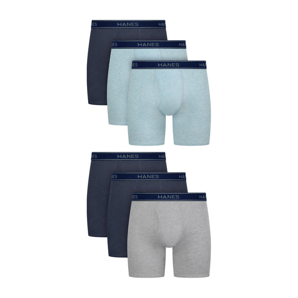 Hanes mens Underwear Boxer Briefs Pack, Cool & Breathable Cotton Moisture-wicking Underwear for Men, No Ride Up Jansha Store