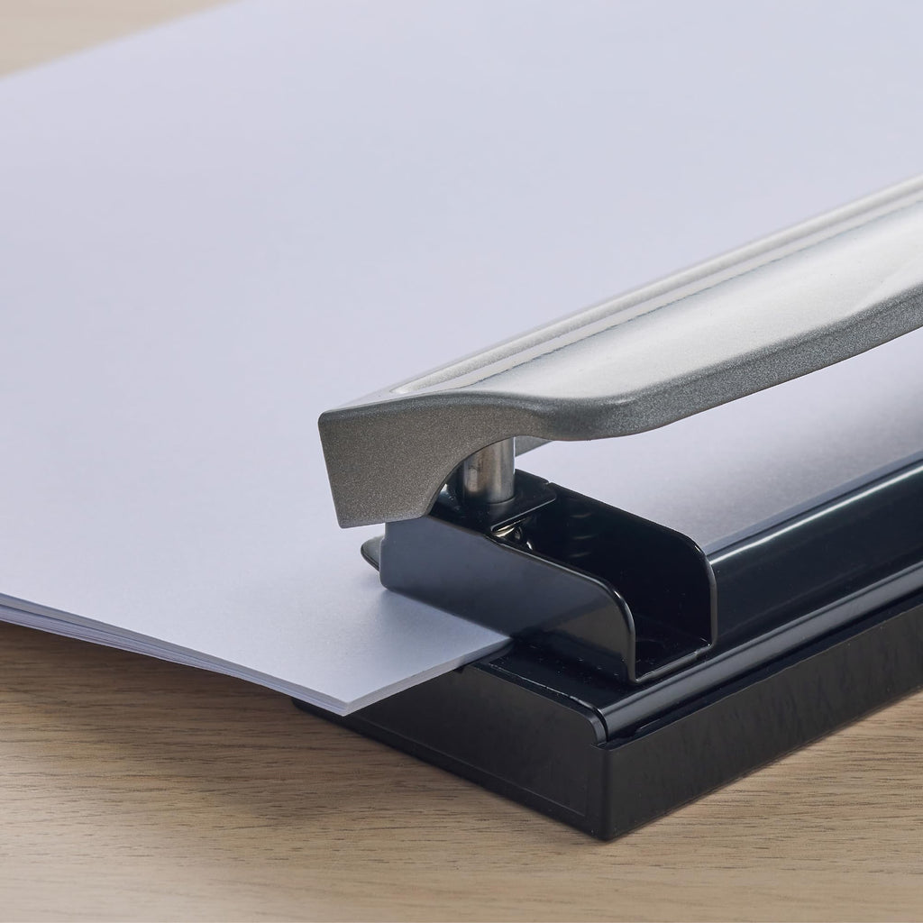 Bostitch Office 3 Hole Punch, Metal, 12 Sheet Capacity, Rubber Base, Silver Jansha Store