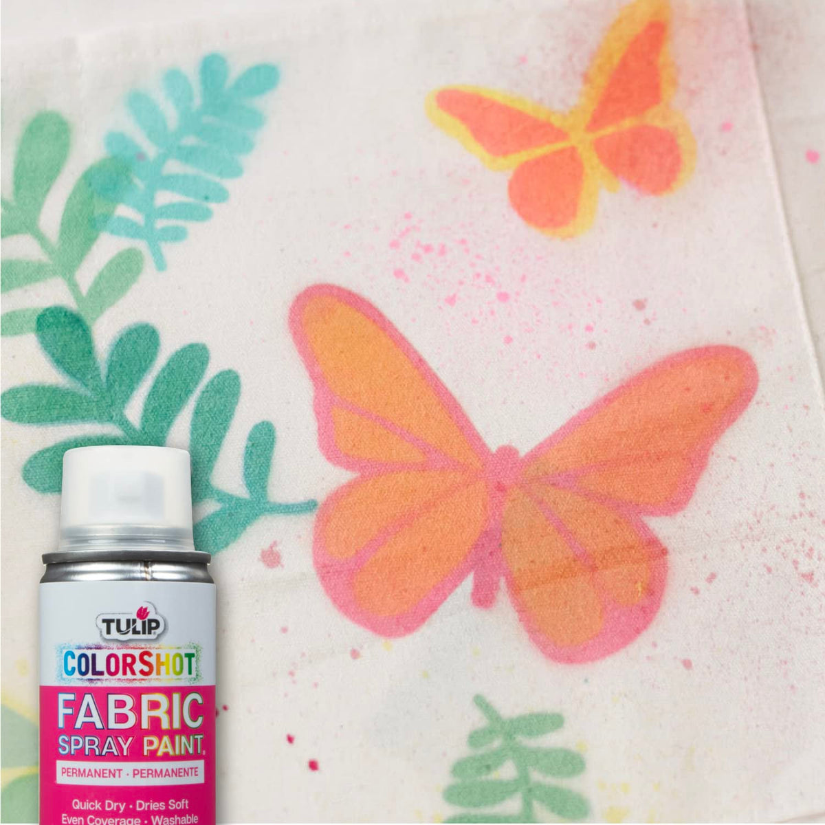 TULIP ColorShot Fabric Spray Paint, Black, 3 oz Jansha Store