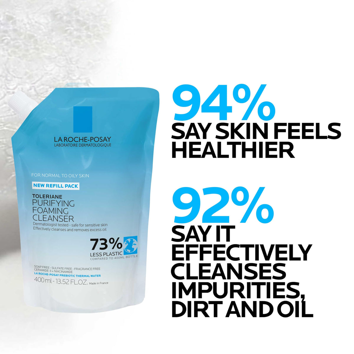 La Roche-Posay Toleriane Purifying Foaming Facial Cleanser with Niacinamide Jansha Store