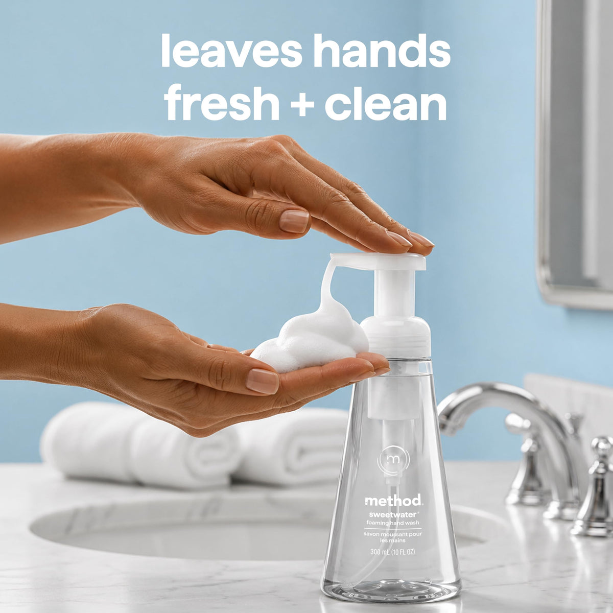 method Foaming Hand Wash, Waterfall, 10 fl oz, 3 pack Jansha Store