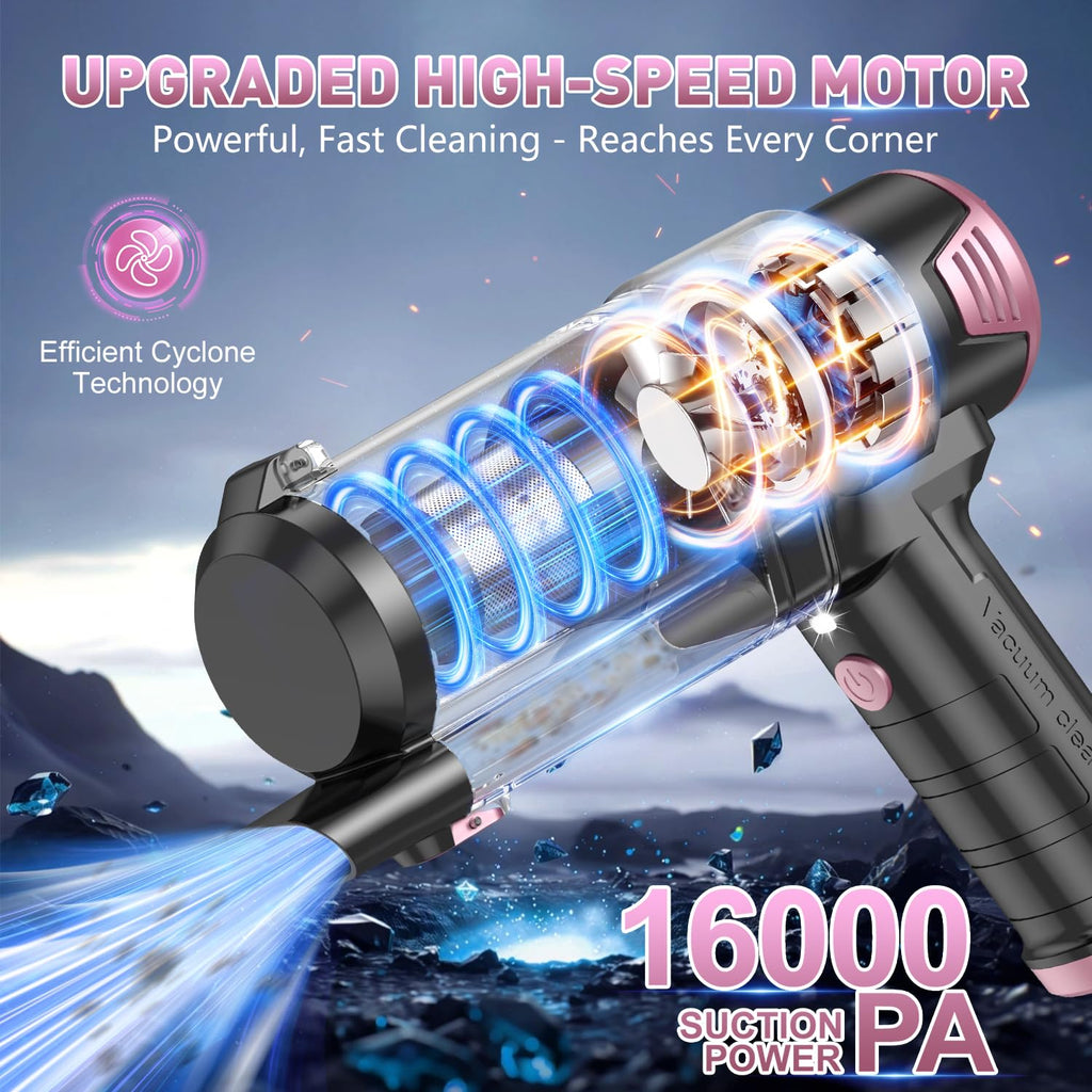 KMM Handheld Car Vacuum Cleaner, Hand Held Vacuum & Air Duster Jansha Store