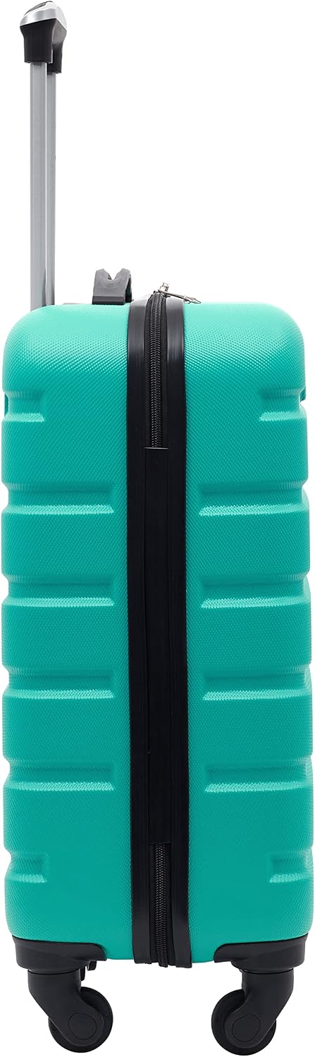 Wrangler 22" Hardside Spinner Carry-On Luggage, Teal Jansha Store