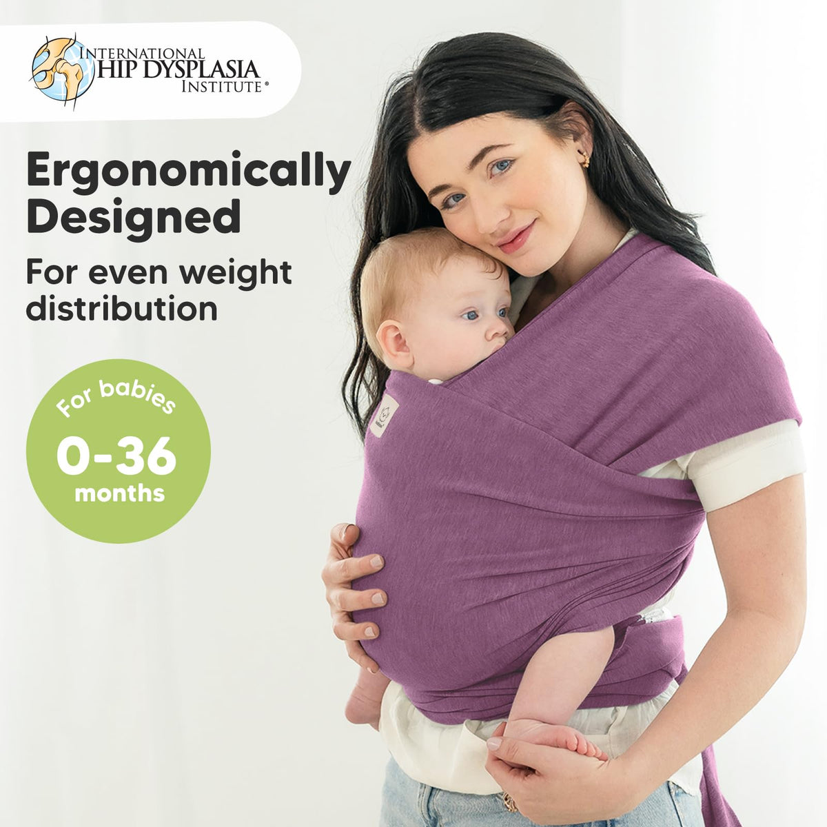 KeaBabies Baby Wrap Carrier, All in 1 Original Baby Carrier, Trendy Black Jansha Store