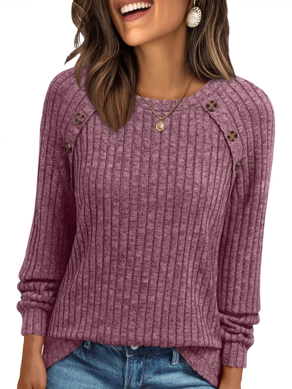 AUTOMET Womens Long Sleeve Shirts Fall Sweaters Business Casual Tops Blouse Jansha Store