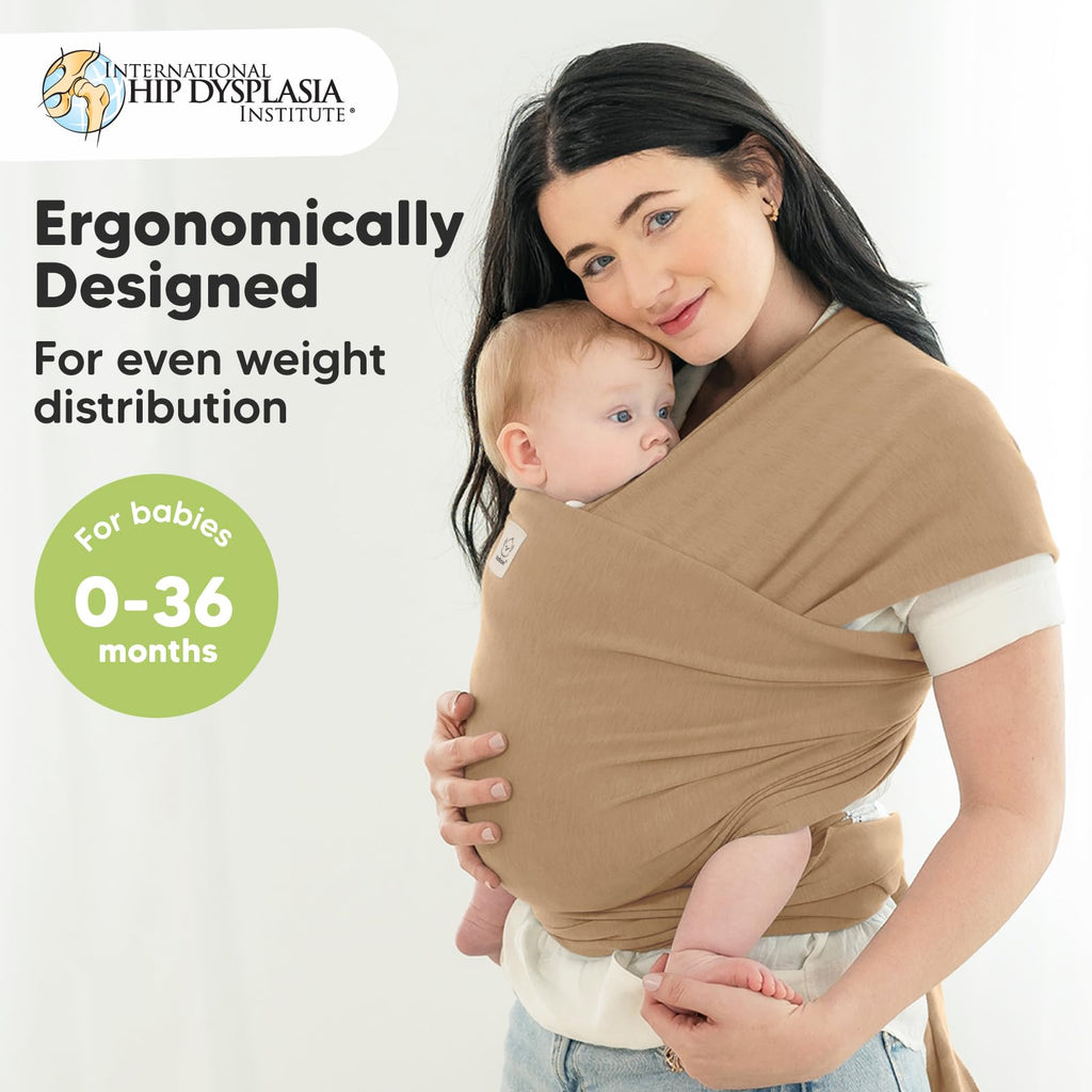 KeaBabies Baby Wrap Carrier, All in 1 Original Baby Carrier, Trendy Black Jansha Store