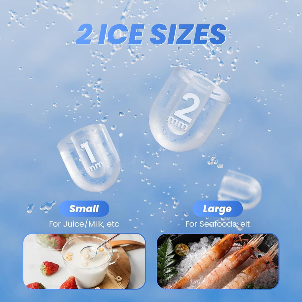 NEWBULIG Ice Makers Countertop with Handle, Portable Ice Machine Jansha Store