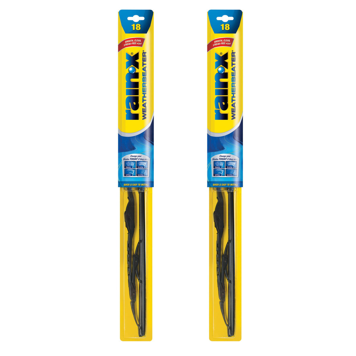 Rain-X 820149 WeatherBeater Wiper Blades, 22" Windshield Wipers (Pack of 2), Automotive Replacement Windshield Wiper Blades That Meet Or Exceed OEM Quality And Durability Jansha Store