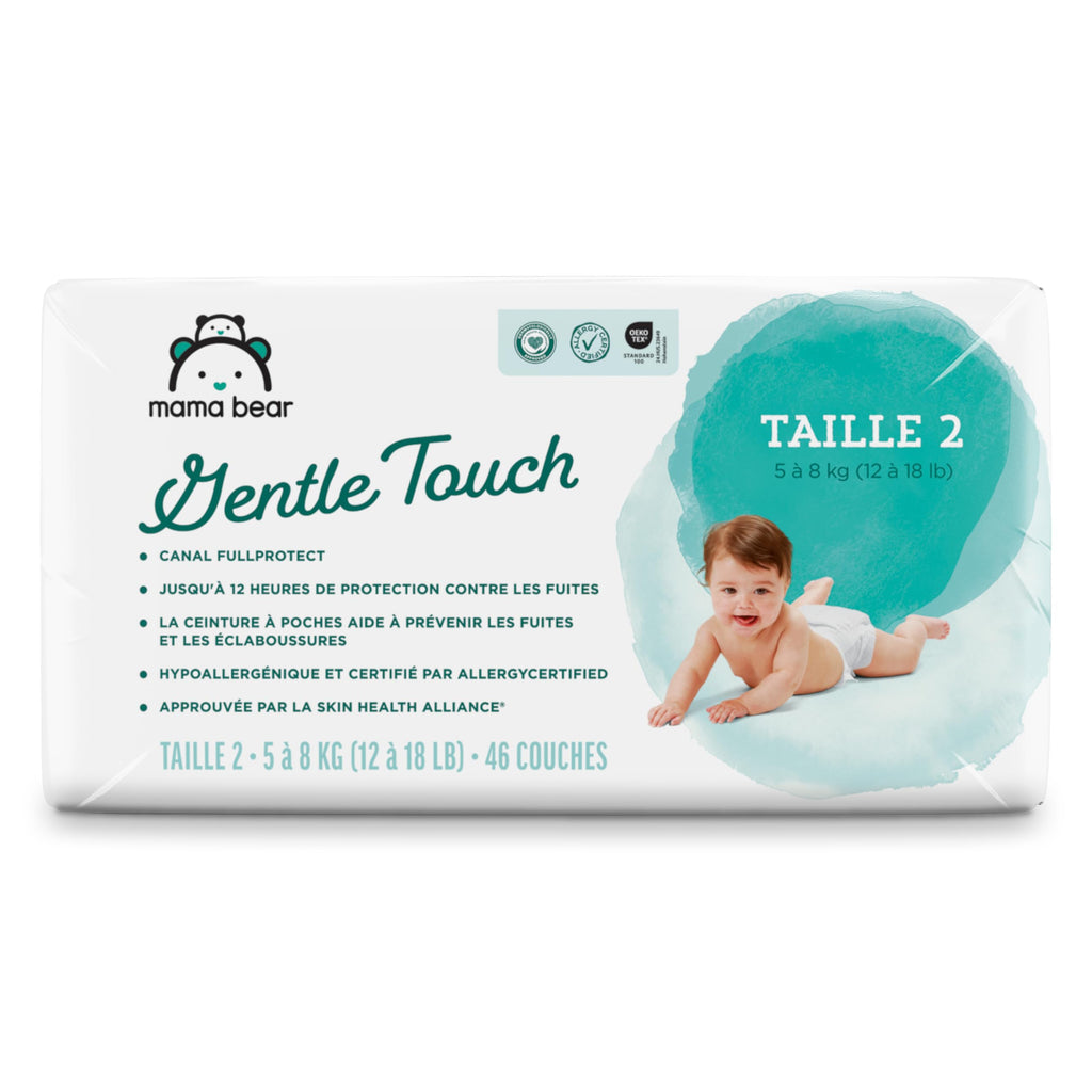 Amazon Brand - Mama Bear Gentle Touch Baby Diapers, Size 5, 27+ lb, Leak Protection, 12 Hours Protection, Wetness Indicator, Hypoallergenic, 132 Count (4 packs of 33) Jansha Store