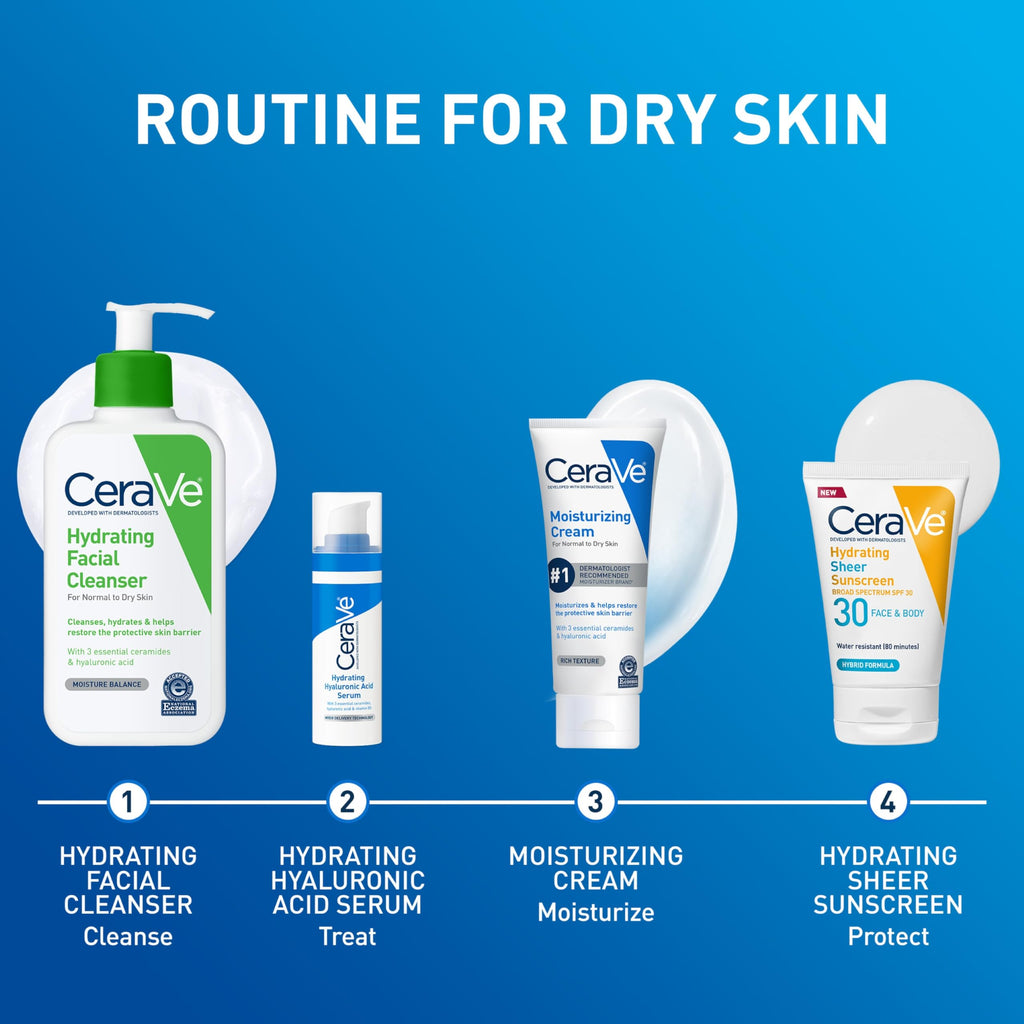 CeraVe Moisturizing Cream, Face & Body Moisturizer for Dry Skin, 19oz Jansha Store