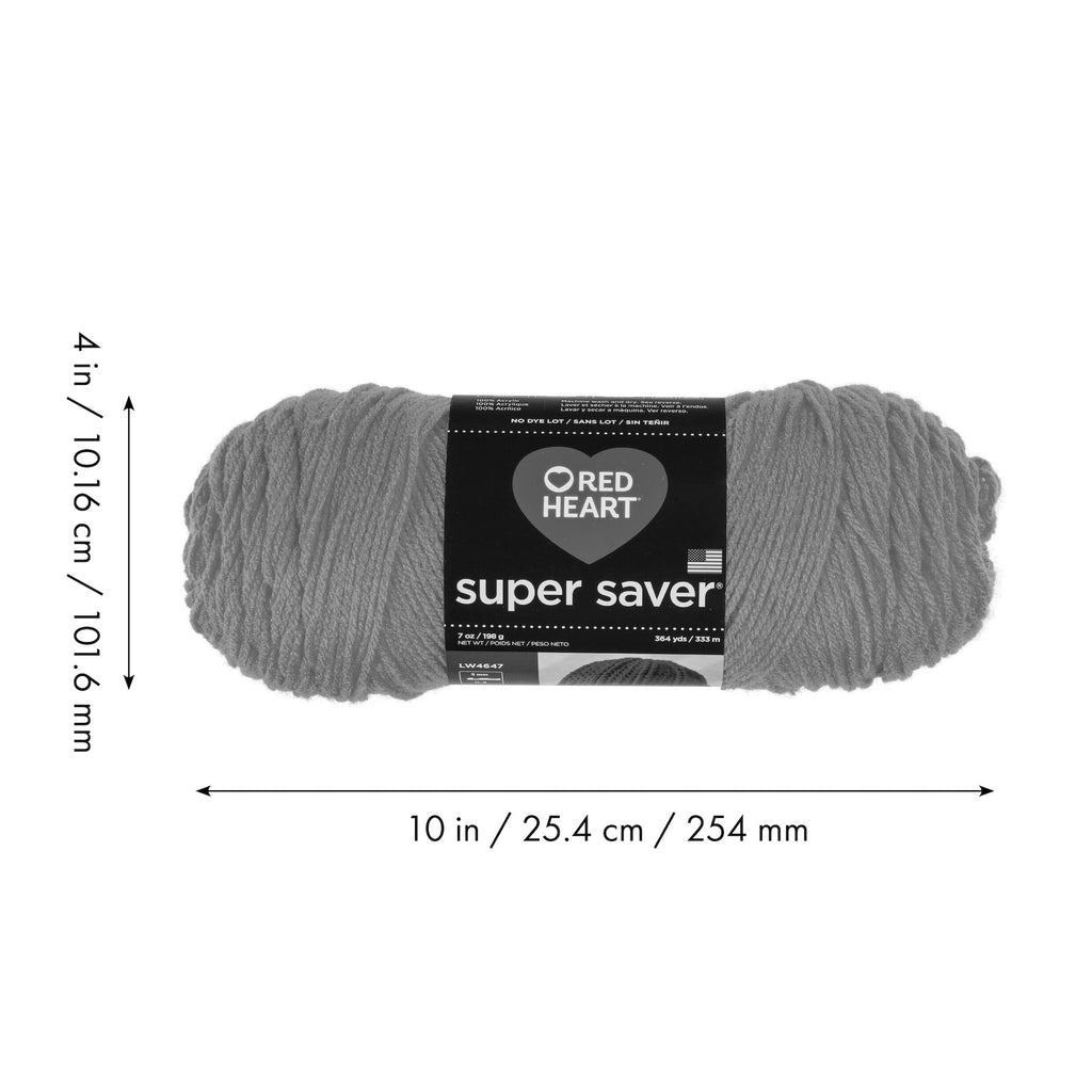 Red Heart Super Saver Yarn for Crocheting & Knitting, Cherry Red, Single Jansha Store