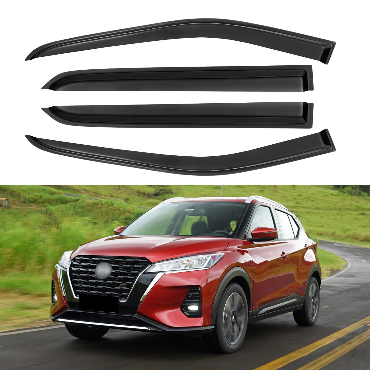 Window Visors Rain Guards for 2015-2026 Ford F150 Crew/SuperCrew Cab Jansha Store
