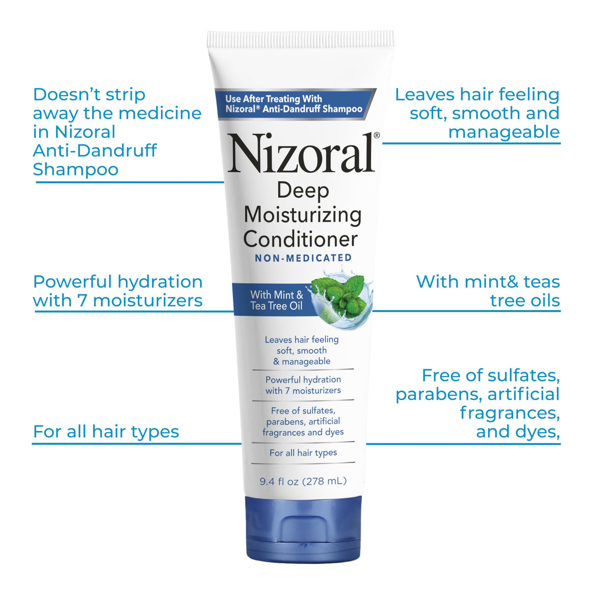 Nizoral Anti-Dandruff Shampoo with 1% Ketoconazole, Fresh Scent, 7 Fl Oz Jansha Store