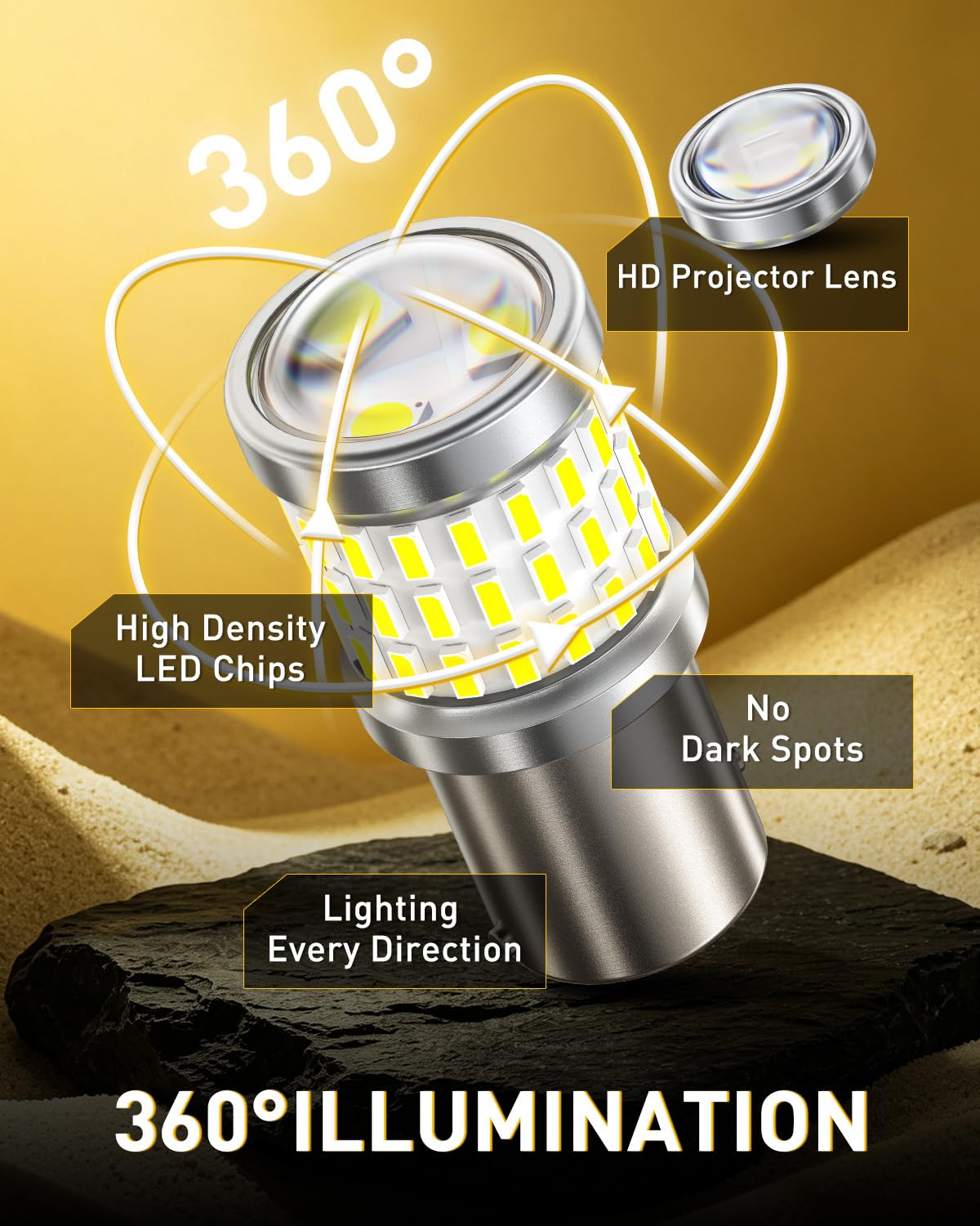 AUXITO 194 LED Bulbs for License Plate Light 168 175 2825 W5W T10 24-SMD 3014 Chipsets 6000K White for Car Dome Door Map Dash Courtesy Cargo License Plate Lights, Pack of 2 Jansha Store