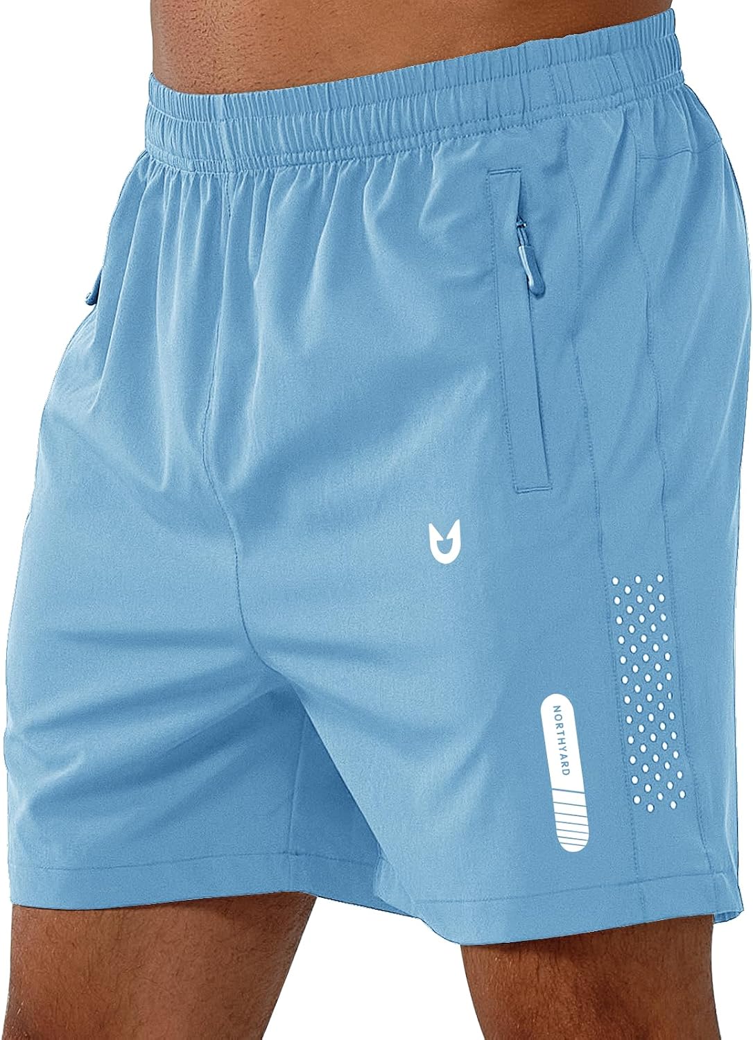 NORTHYARD Men's Athletic Running Shorts Gym Workout 7"/9"/5" Zipper Pockets Jansha Store