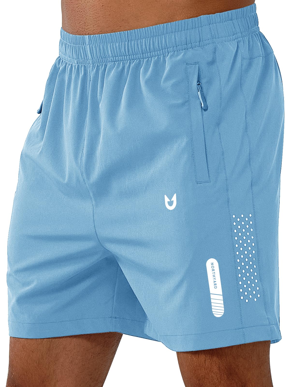 NORTHYARD Men's Athletic Running Shorts Gym Workout 7"/9"/5" Zipper Pockets Jansha Store