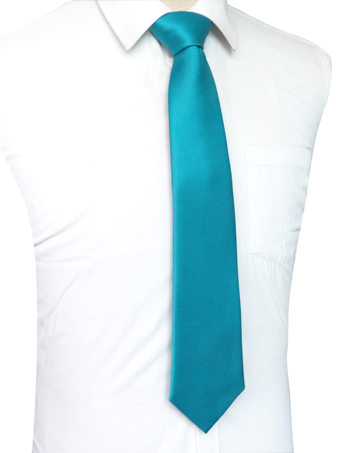 JEMYGINS Solid Color Tie Mens Necktie for Business and Wedding Jansha Store