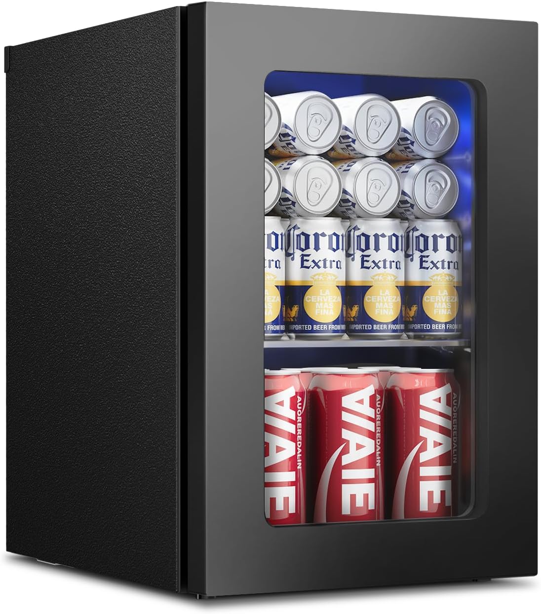 Feelfunn 24 Can Beverage Refrigerator, Mini Fridge, Black Jansha Store