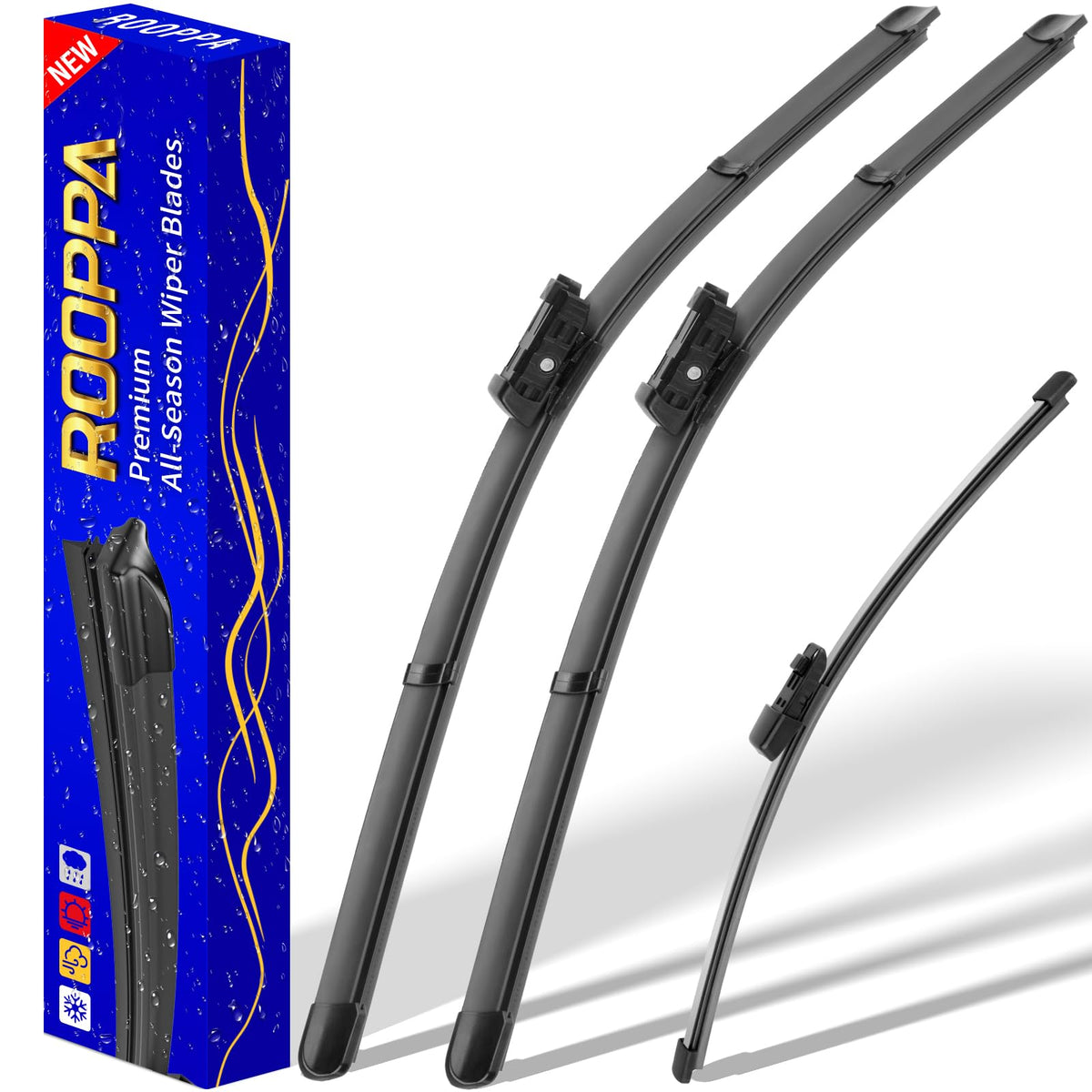 3 Wipers Fits Subaru Forester 2012-2018 Outback 2015-2019 Wiper Blades Jansha Store