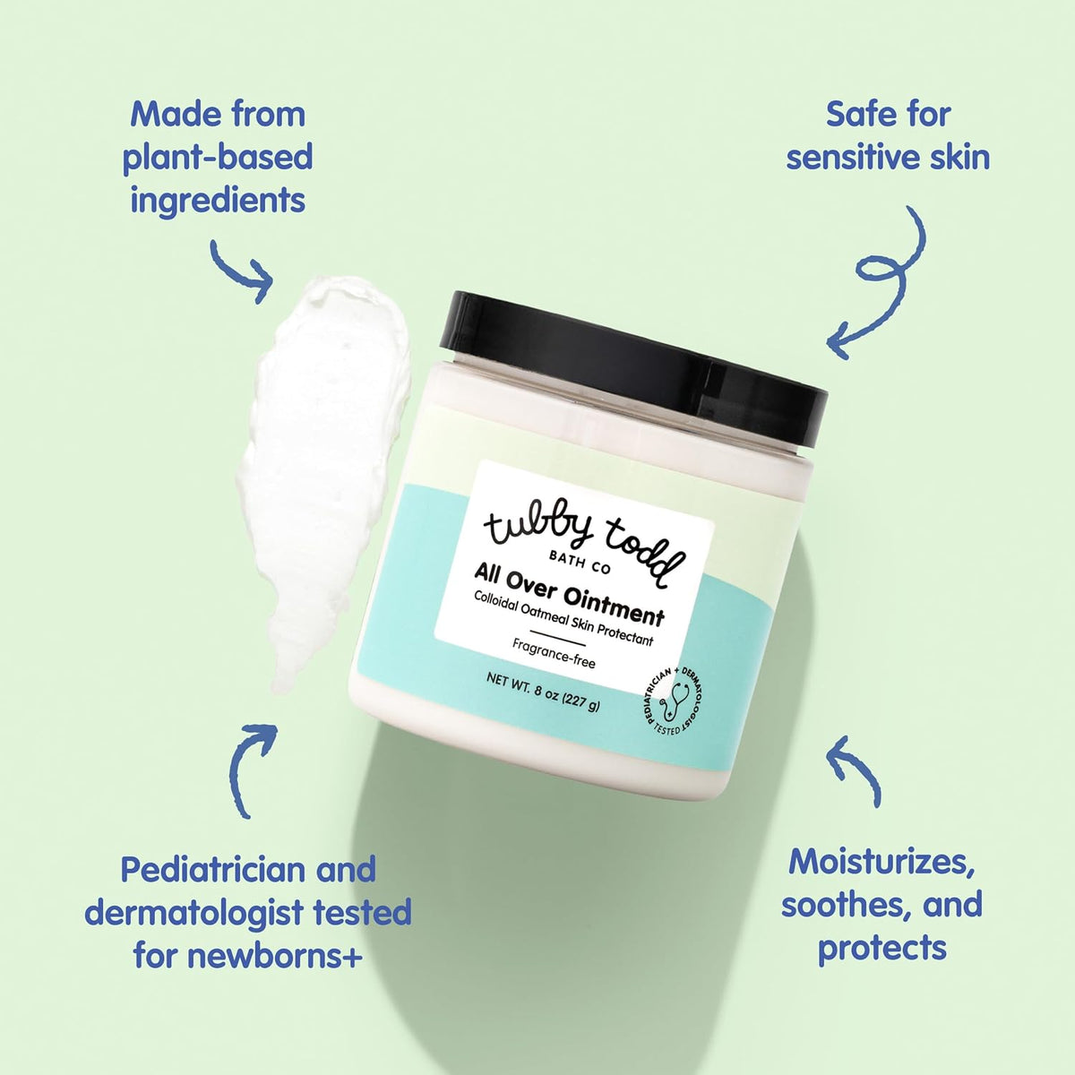 Tubby Todd All Over Ointment, Baby Eczema Cream for Sensitive Skin Jansha Store