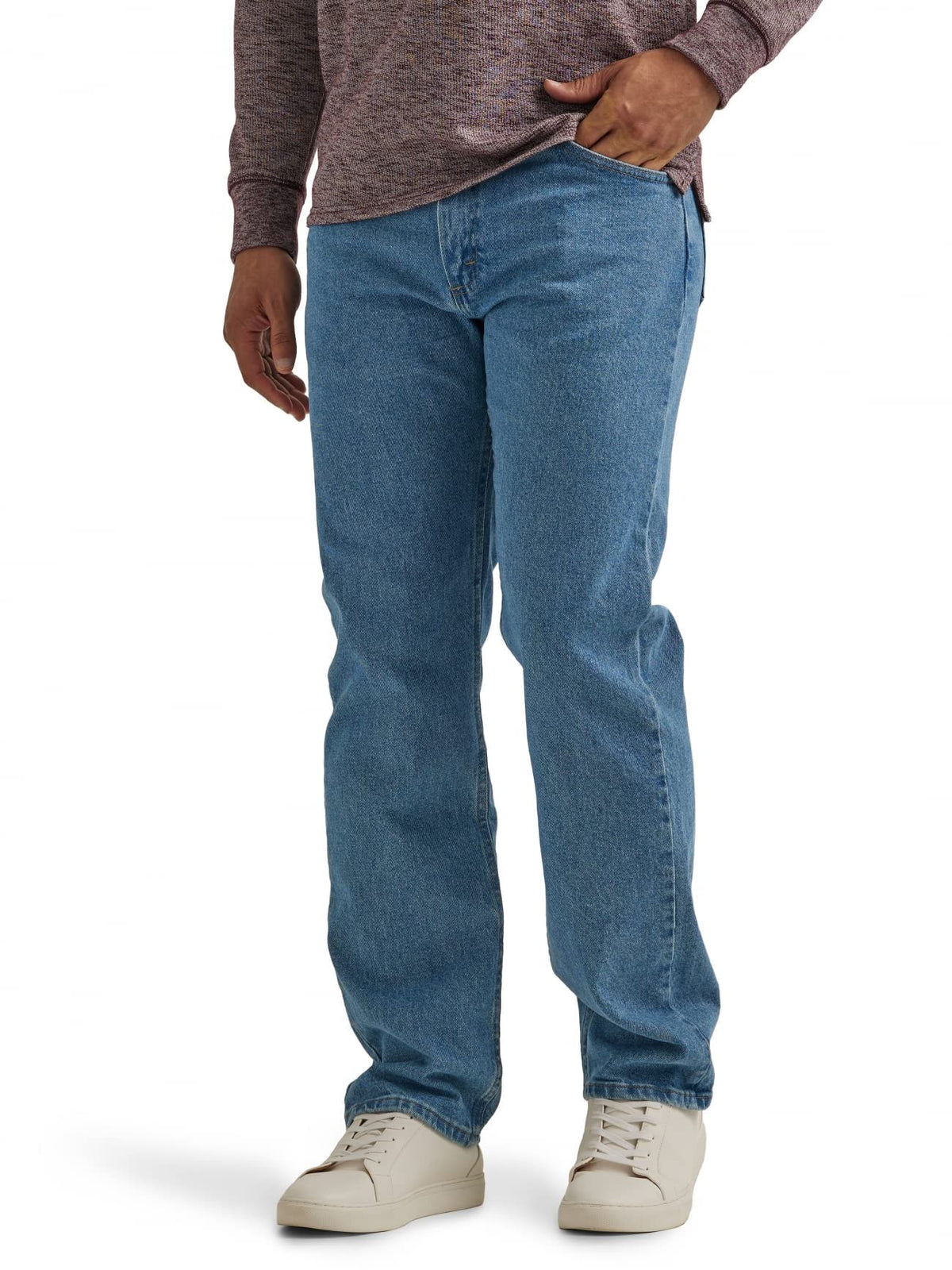 Wrangler Authentics Men's Classic 5-Pocket Regular Fit Flex Jean Jansha Store