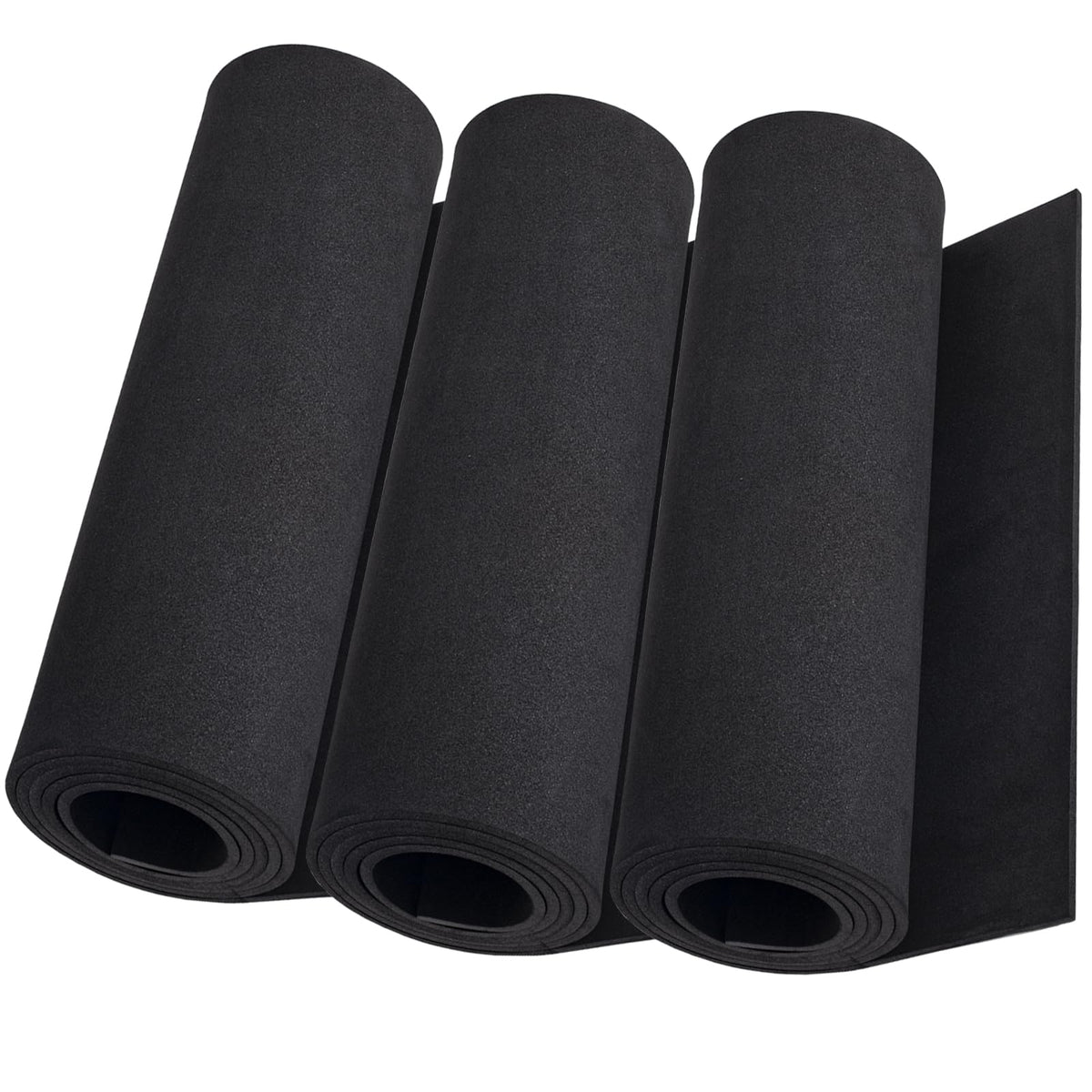 3-Pack 2mm Thick Black Eva Foam Cosplay Sheets roll, 13.5" x 49" Premium eva Craft Foam for Cosplay Costume by MEARCOOH Jansha Store