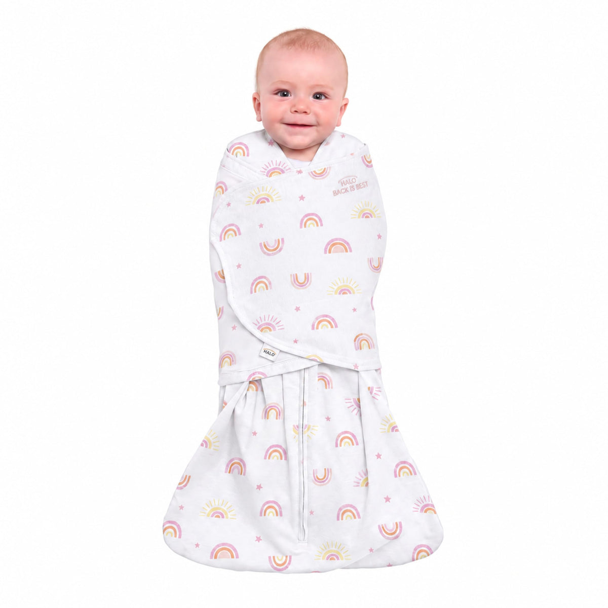 HALO SleepSack Swaddle | Cotton | 1.5 TOG | 6-12 lbs |Floral Stripe Jansha Store