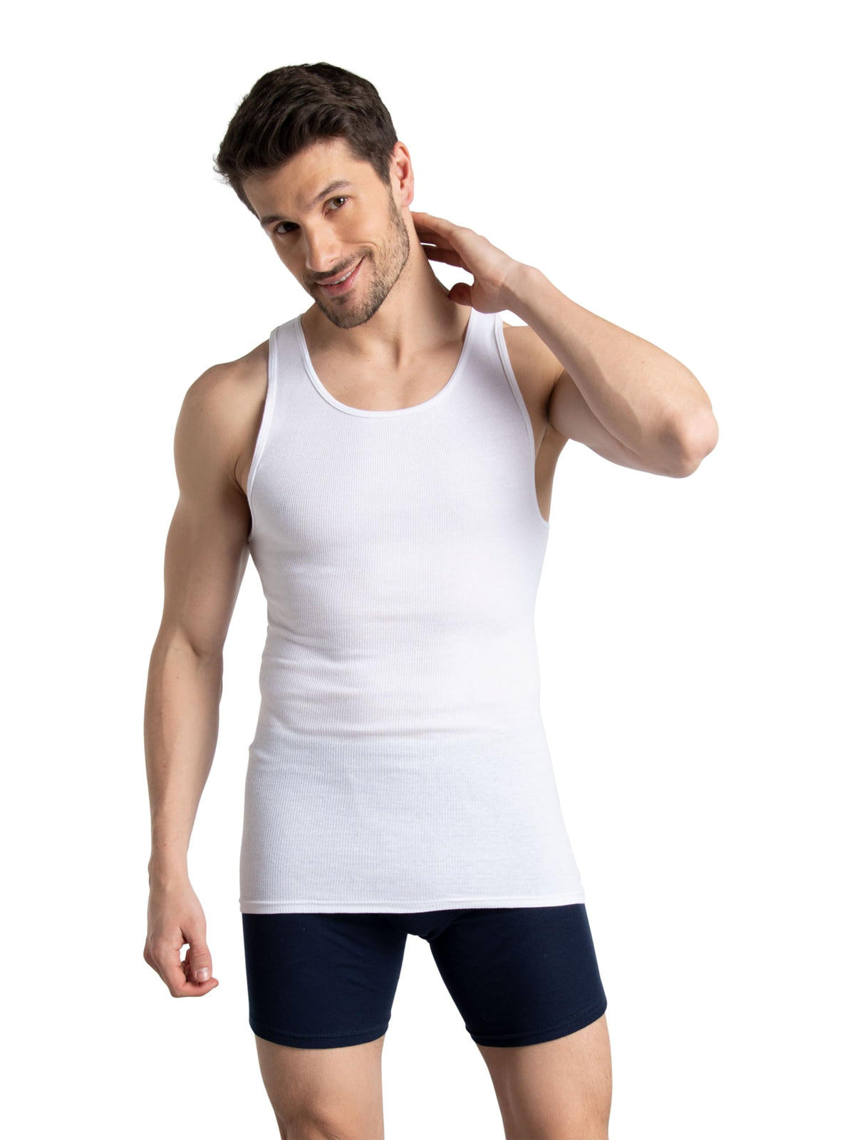 Fruit of the Loom Men's Sleeveless Tag Free Moisture Wicking Tank A-Shirt Jansha Store