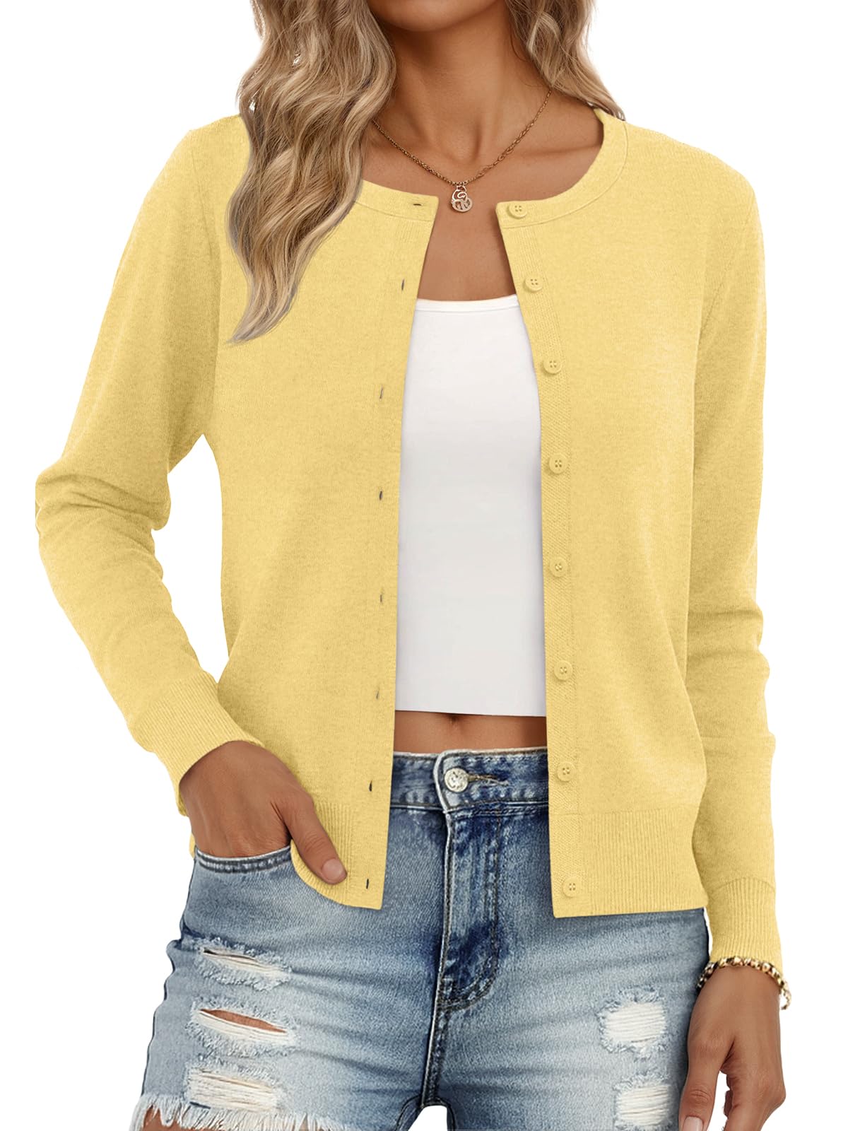 Trendy Queen Women's Lightweight Knit Cardigan Jansha Store
